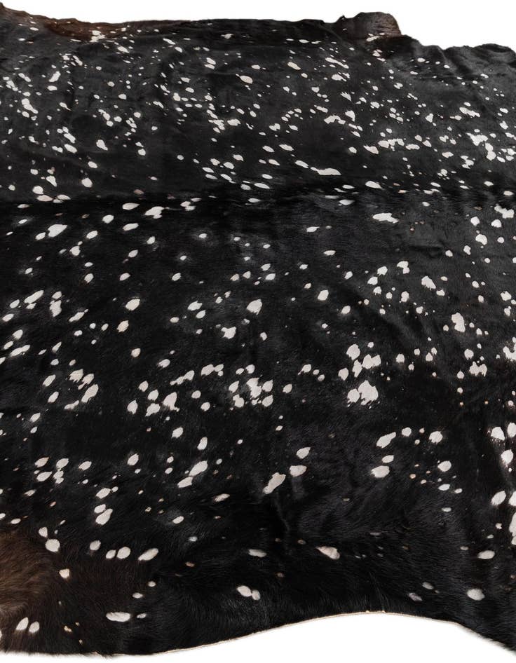 Detail image of  6' 8 x 6' 8 Cowhide Leather Square Rug