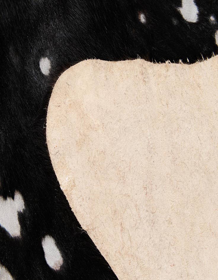 Detail image of  6' 8 x 6' 8 Cowhide Leather Square Rug