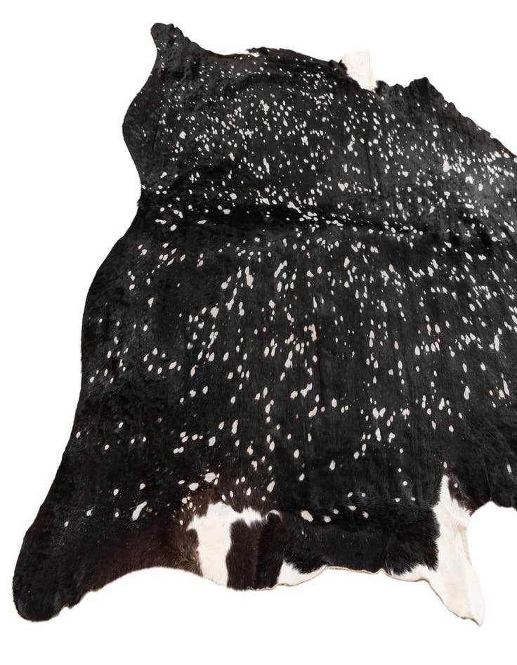 Detail image of  6' 3 x 6' 8 Cowhide Leather Square Rug