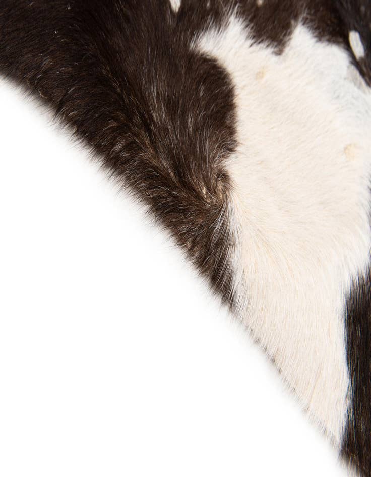 Detail image of  6' 3 x 6' 8 Cowhide Leather Square Rug