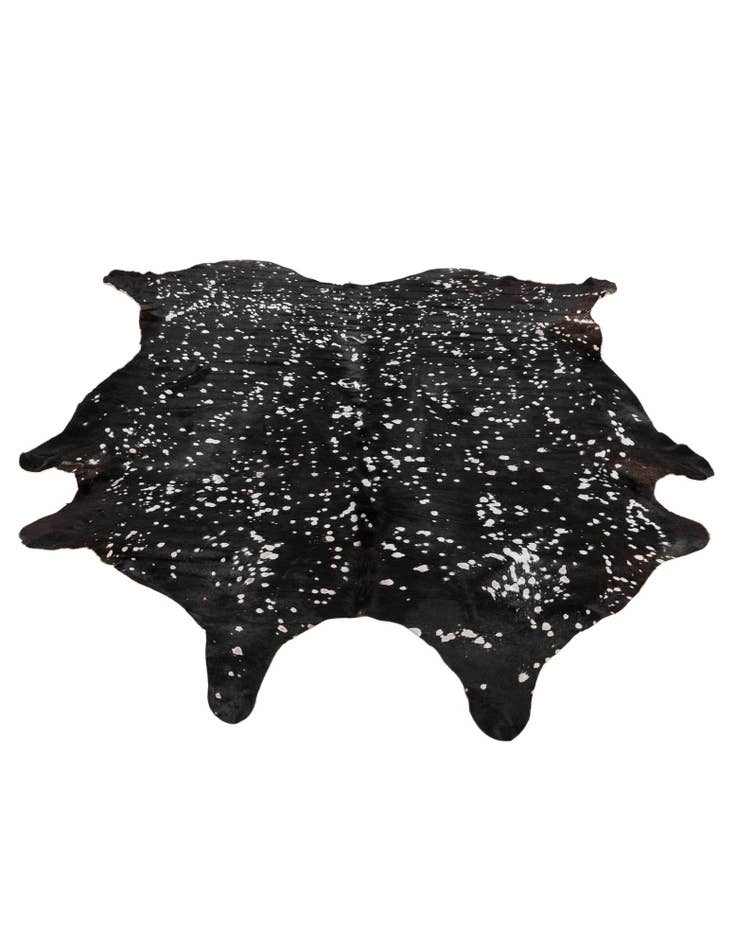 Detail image of  6' 6 x 6' 7 Cowhide Leather Square Rug