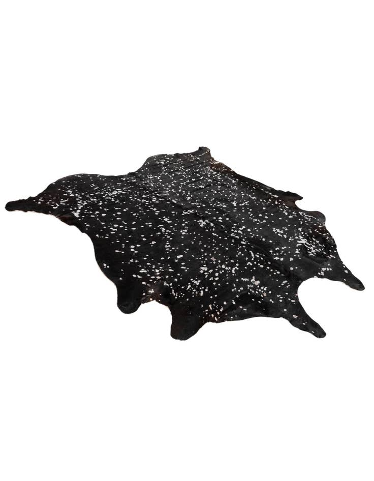 Detail image of  6' 6 x 6' 7 Cowhide Leather Square Rug