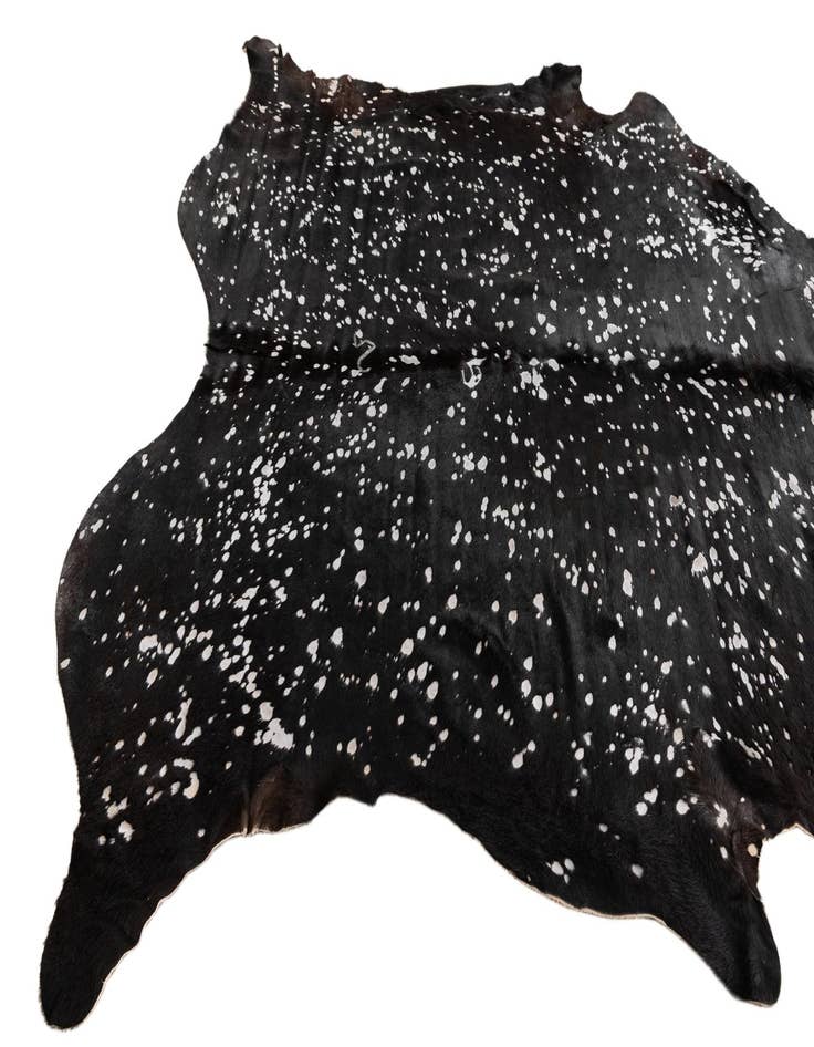 Detail image of  6' 6 x 6' 7 Cowhide Leather Square Rug