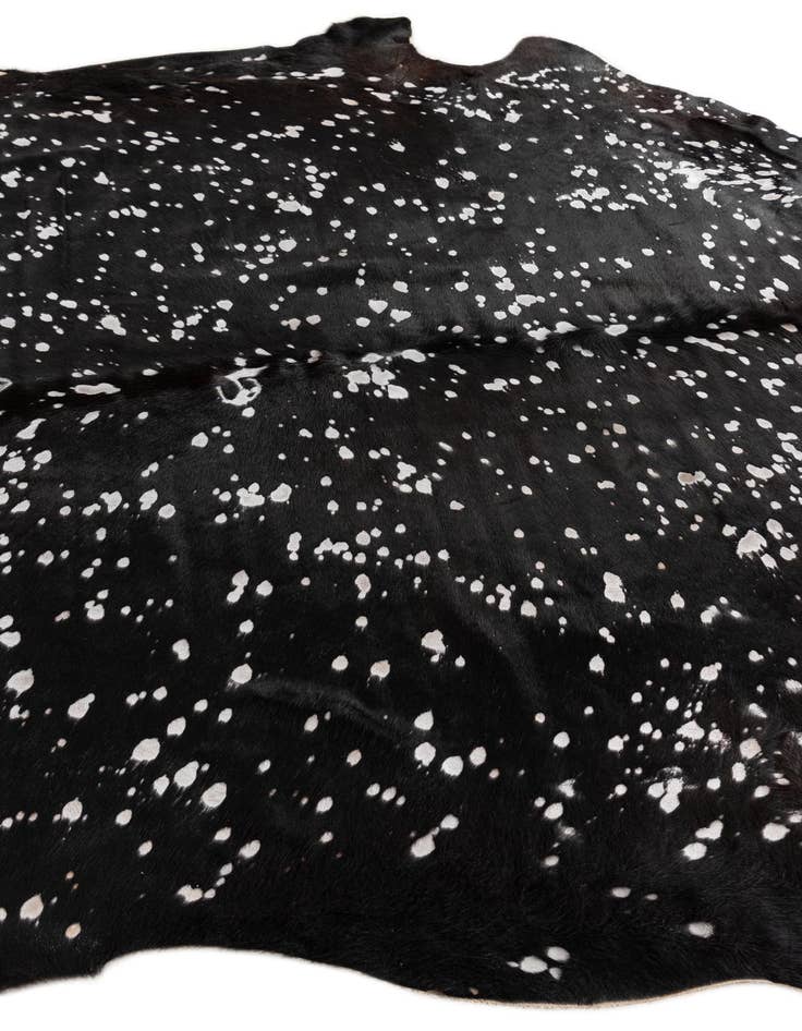 Detail image of  6' 6 x 6' 7 Cowhide Leather Square Rug