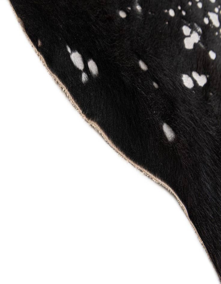 Detail image of  6' 6 x 6' 7 Cowhide Leather Square Rug