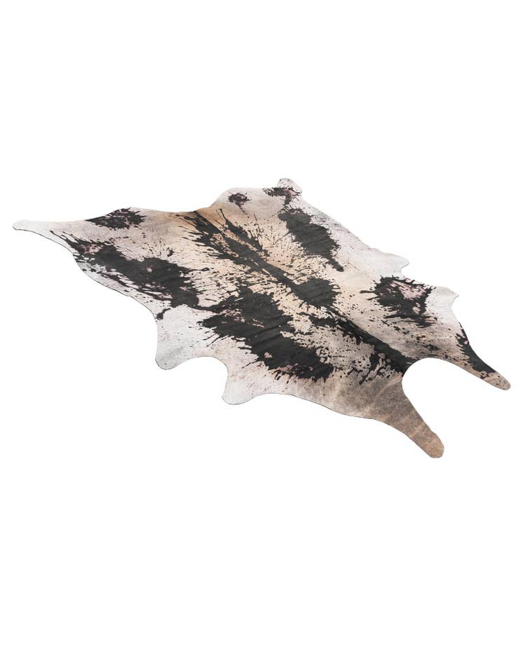 Detail image of  7' x 7' 5 Cowhide Leather Square Rug