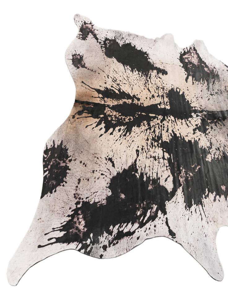 Detail image of  7' x 7' 5 Cowhide Leather Square Rug