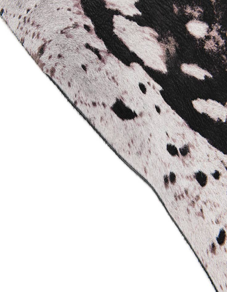 Detail image of  7' x 7' 5 Cowhide Leather Square Rug