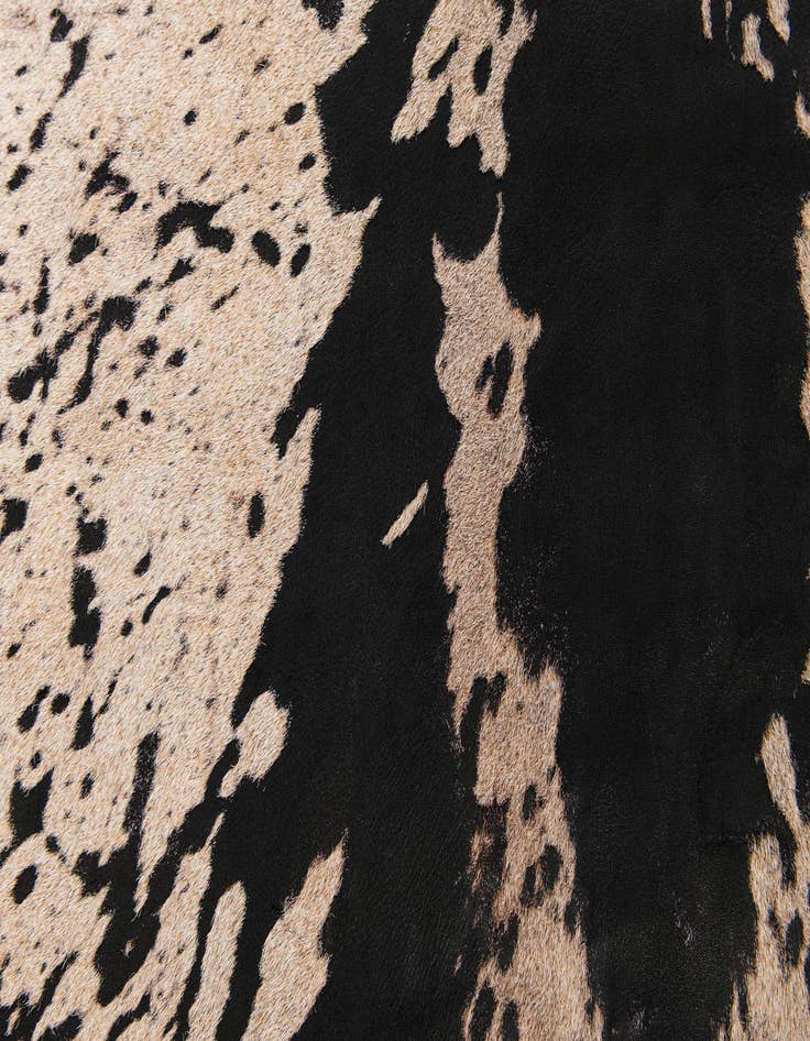 Detail image of  7' x 7' 5 Cowhide Leather Square Rug