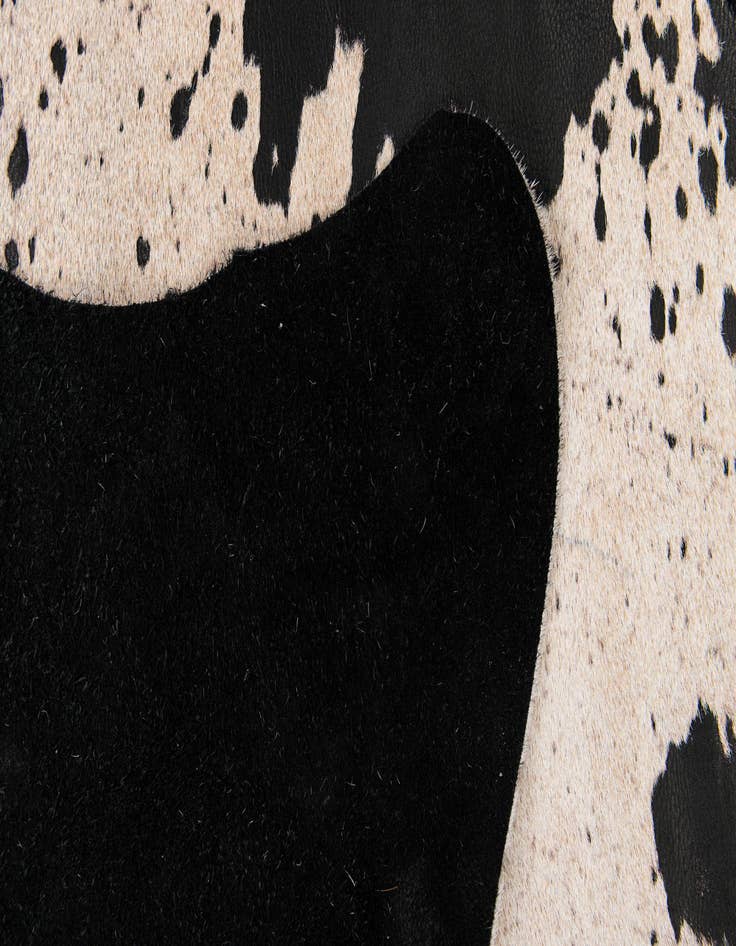 Detail image of  7' x 7' 5 Cowhide Leather Square Rug