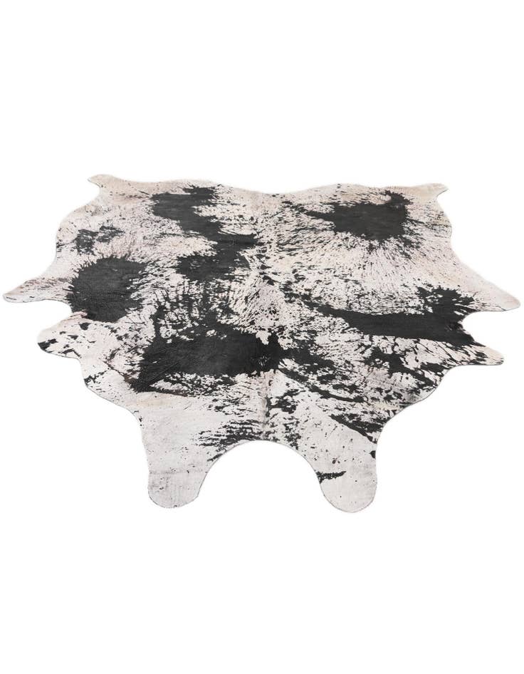 Detail image of  6' 10 x 7' 3 Cowhide Leather Square Rug