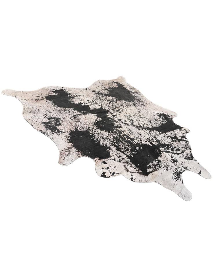 Detail image of  6' 10 x 7' 3 Cowhide Leather Square Rug