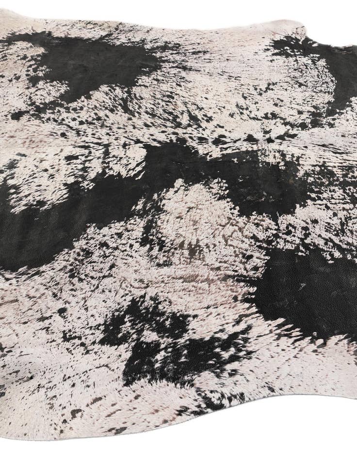 Detail image of  6' 10 x 7' 3 Cowhide Leather Square Rug