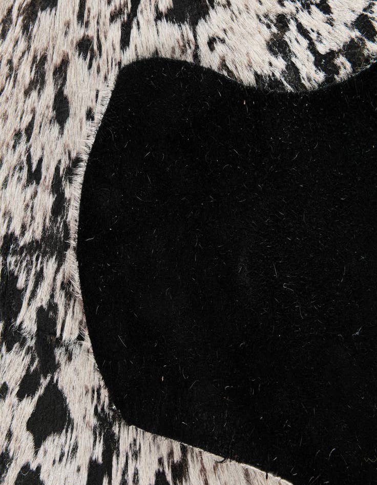 Detail image of  6' 10 x 7' 3 Cowhide Leather Square Rug