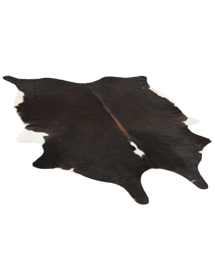 Detail image of  5' 10 x 6' 4 Cowhide Leather Square Rug