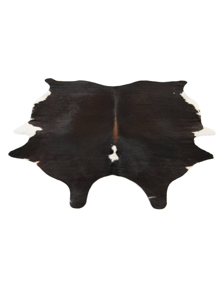 Detail image of  5' 10 x 6' 4 Cowhide Leather Square Rug