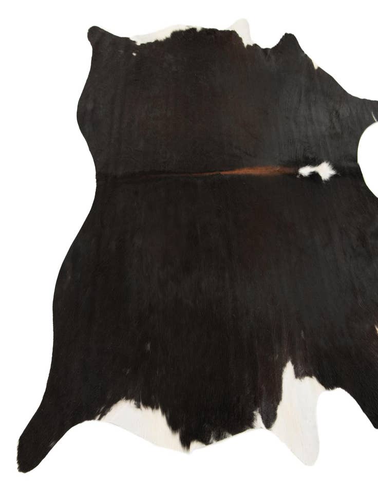 Detail image of  5' 10 x 6' 4 Cowhide Leather Square Rug