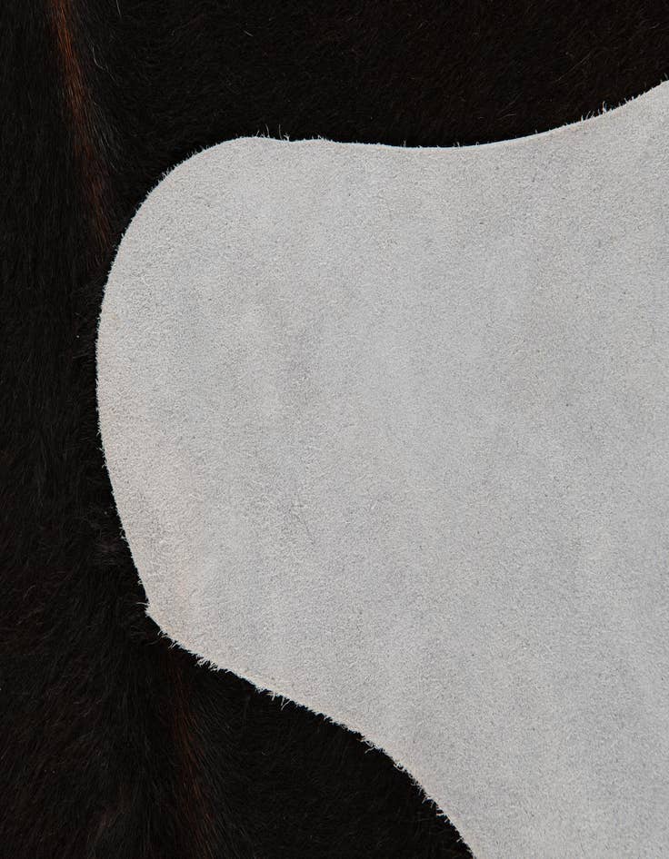 Detail image of  5' 10 x 6' 4 Cowhide Leather Square Rug