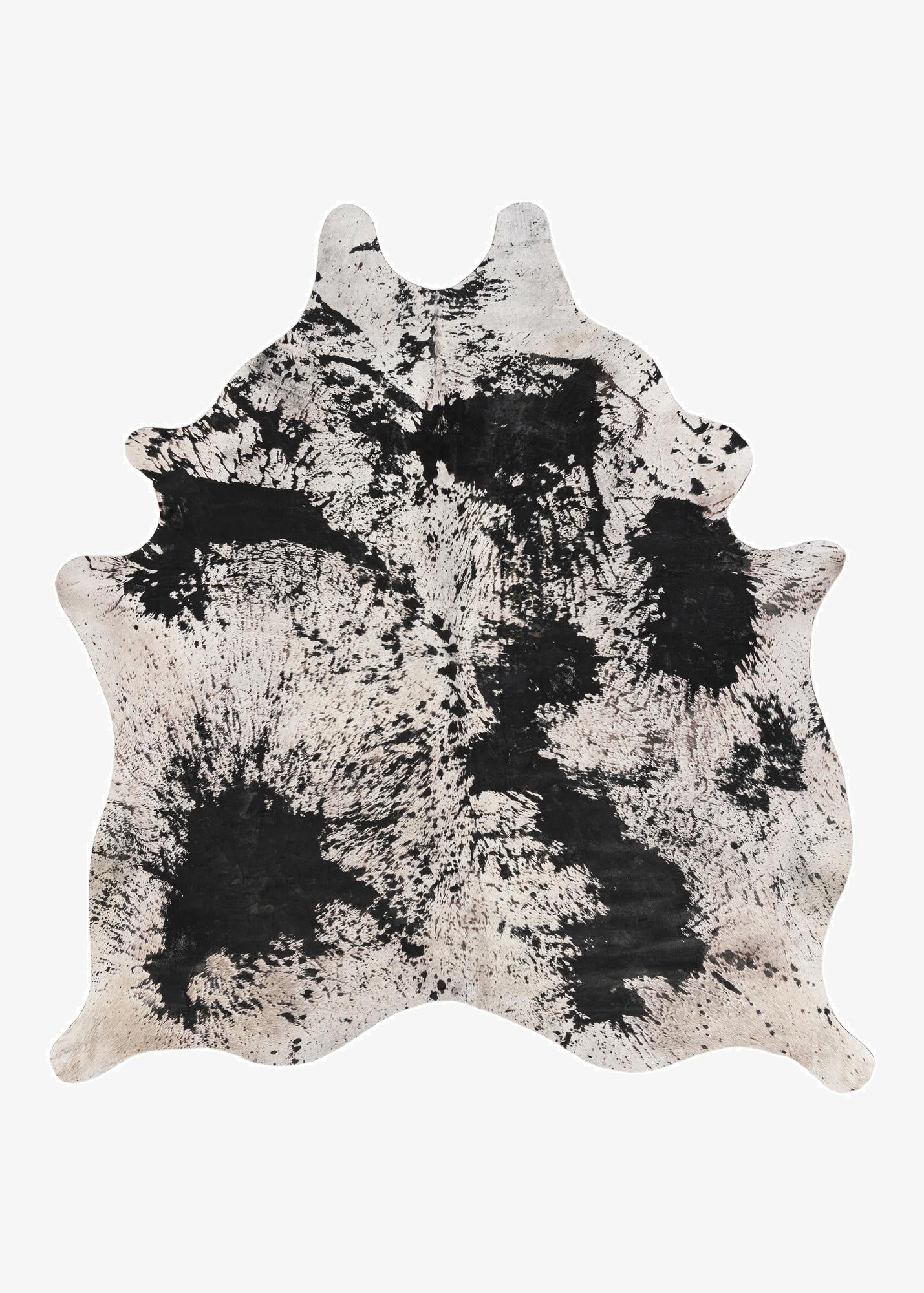  6' 10 x 7' 3 Cowhide Leather Square Rug