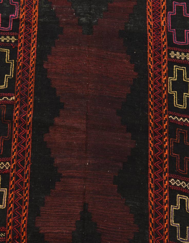 Detail image of  3' 8 x 3' 9  Hand Knotted Kilim Fars Persian Wool Square Rug