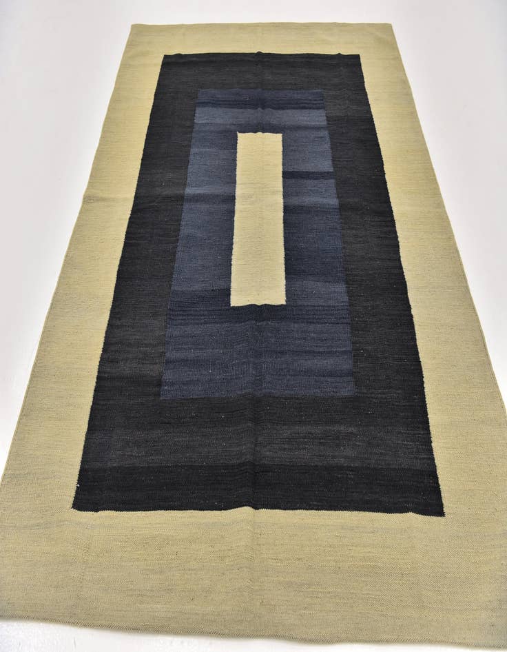 Detail image of  5' 4 x 6' 6  Hand Woven Kilim Modern Wool Square Rug