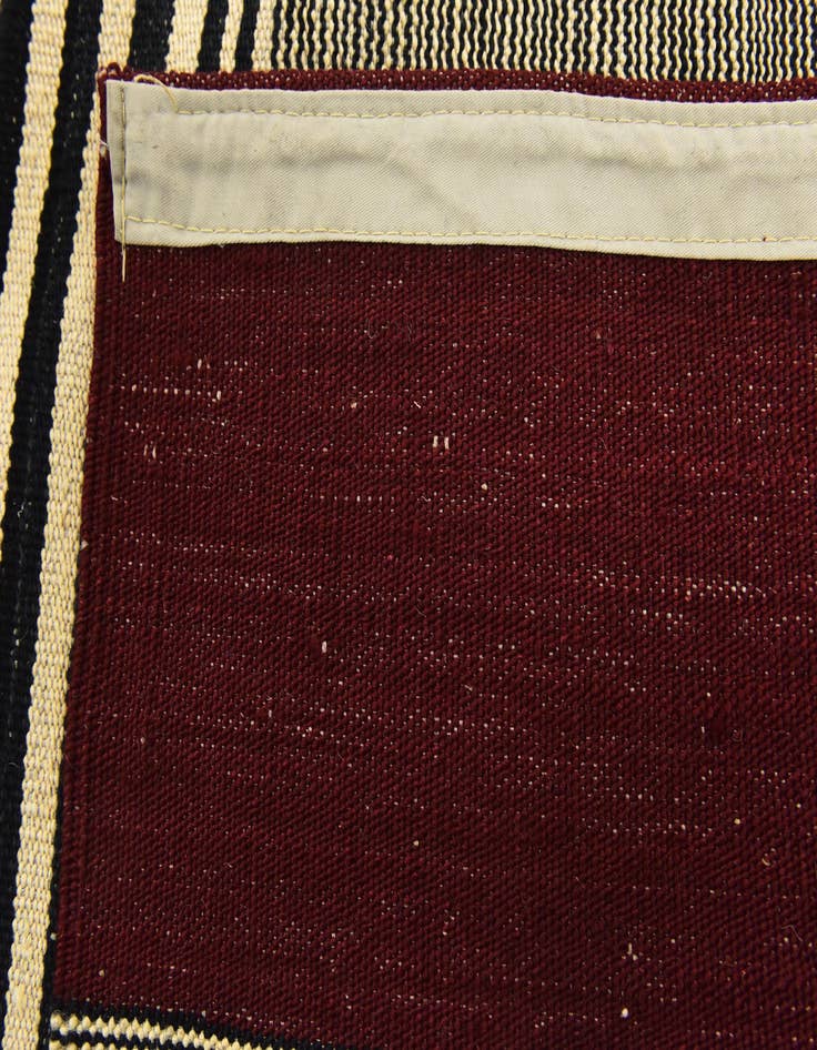 Detail image of  6' 4 x 7' 7  Hand Woven Kilim Modern Wool Square Rug