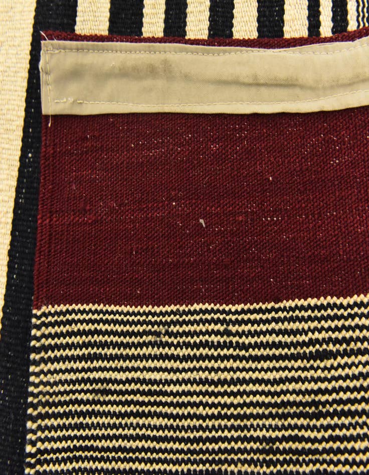 Detail image of  6' 5 x 7' 7  Hand Woven Kilim Modern Wool Square Rug