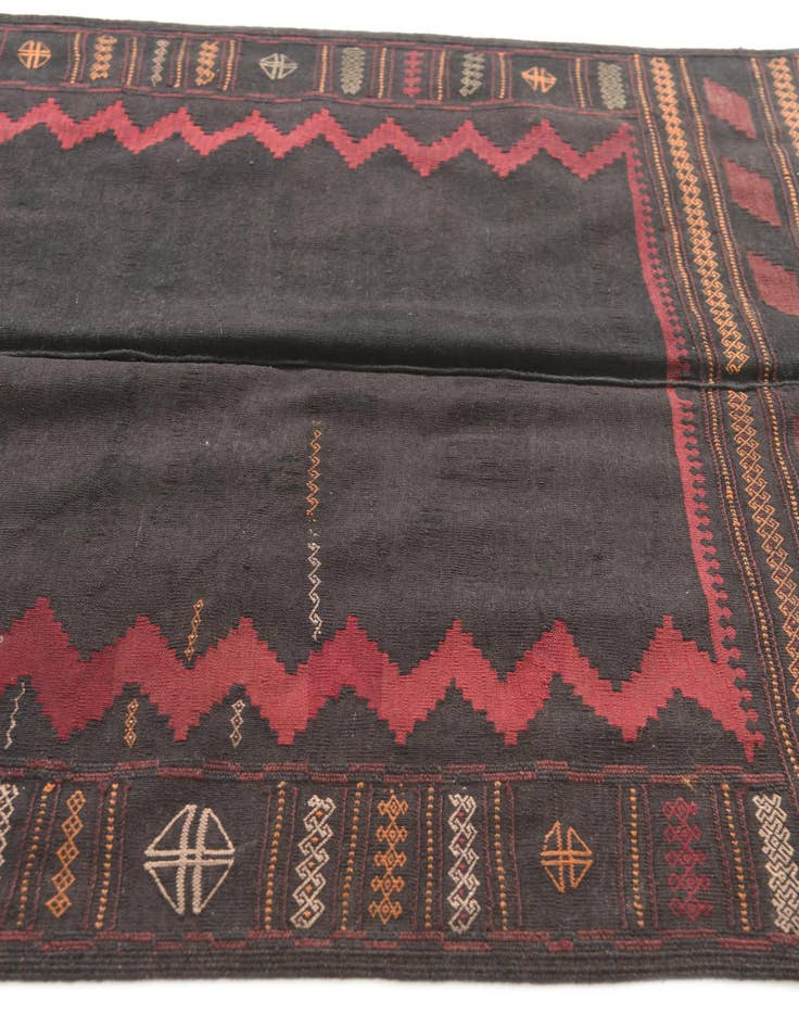 Detail image of  3' 9 x 4' 3  Hand Woven Kilim Modern Wool Square Rug