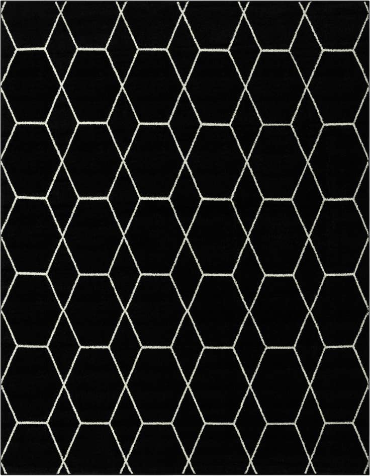 Detail image of  10' x 10' Lattice Frieze Square Rug