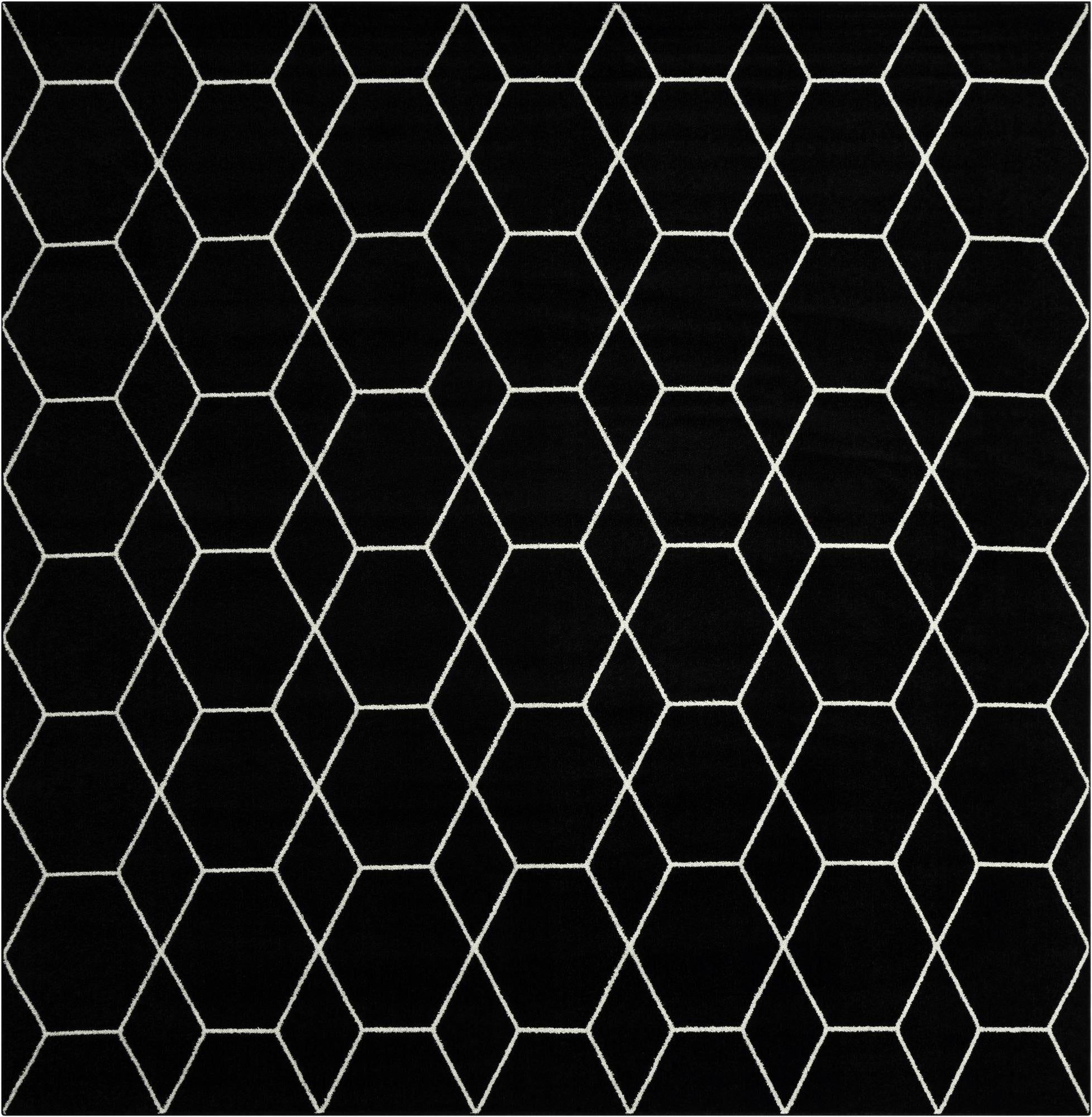  12' x 12' Lattice Frieze Square Rug