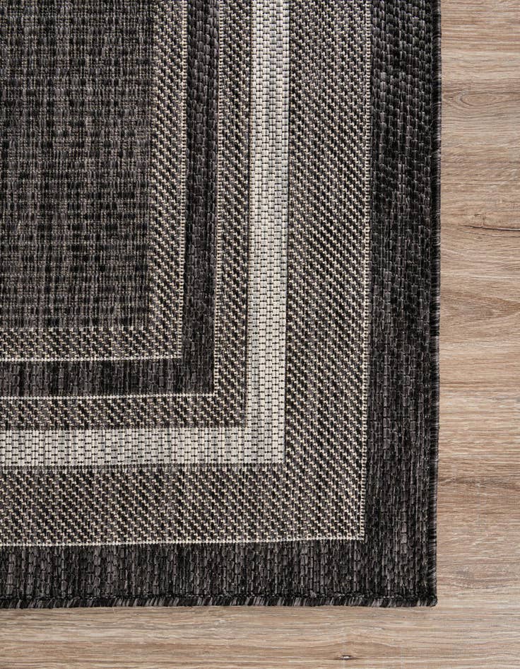 Detail image of  10' x 10'  Washable Border Indoor / Outdoor Square Rug