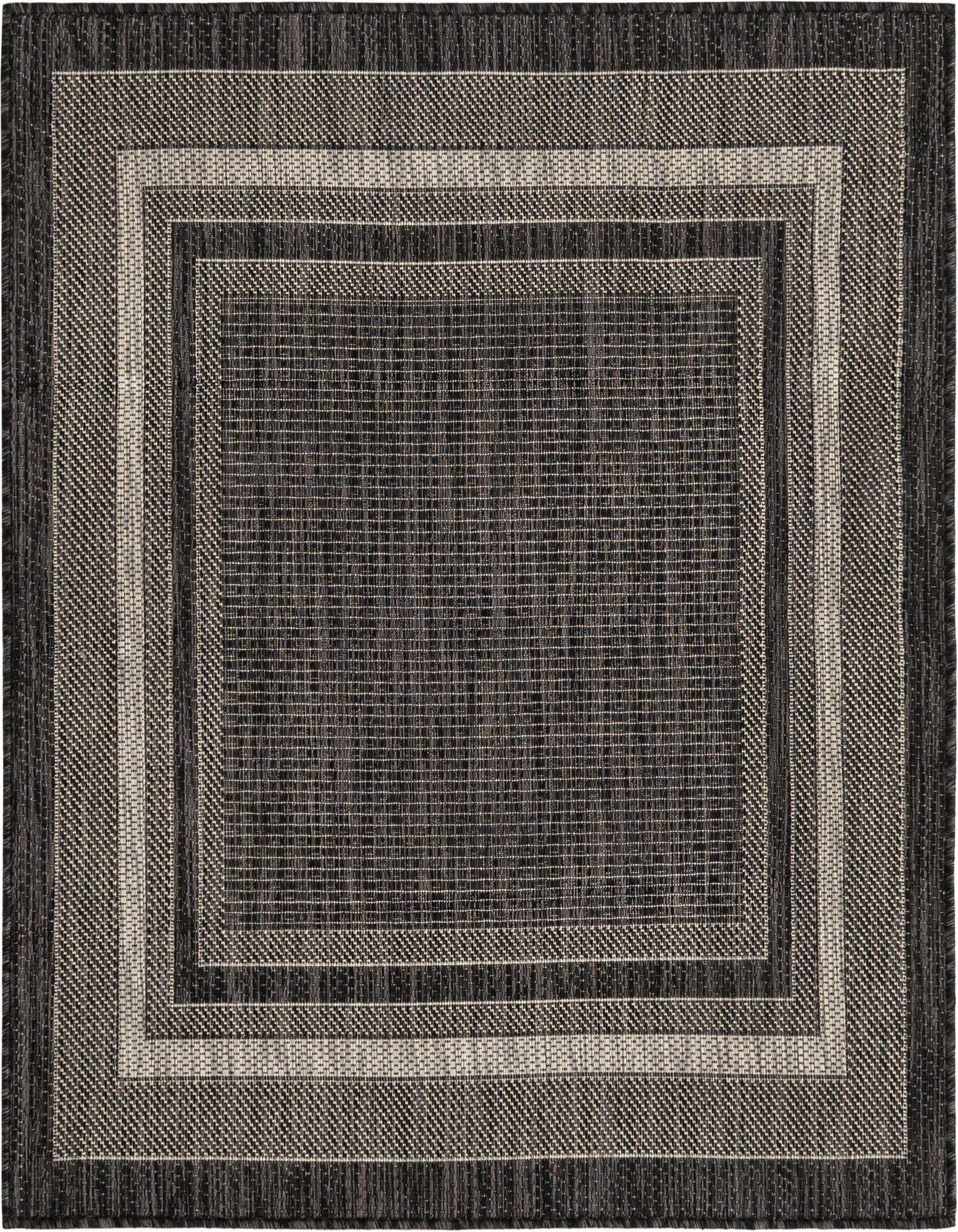 Primary image  3' 6 x 3' 7  Washable Border Indoor / Outdoor Square Rug