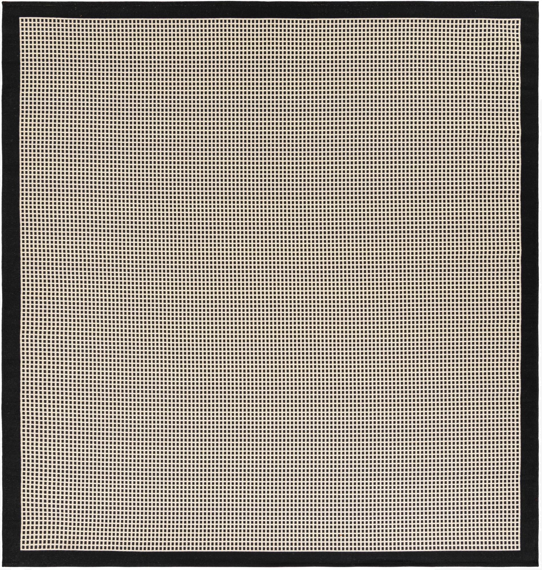  7' 10 x 7' 10  Washable Border Indoor / Outdoor Square Rug