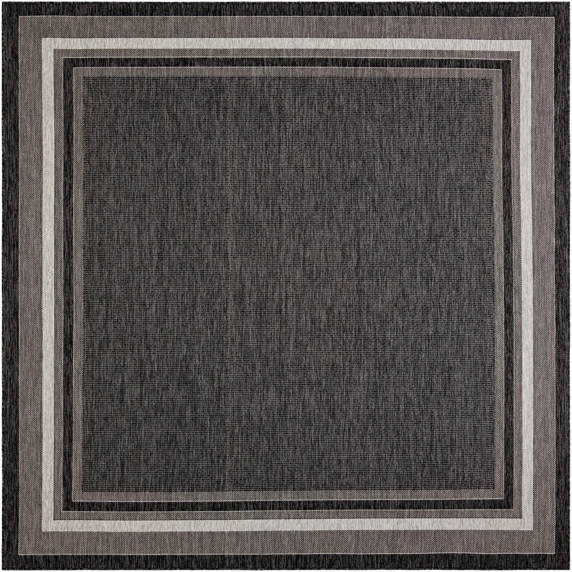  10' x 10'  Washable Border Indoor / Outdoor Square Rug