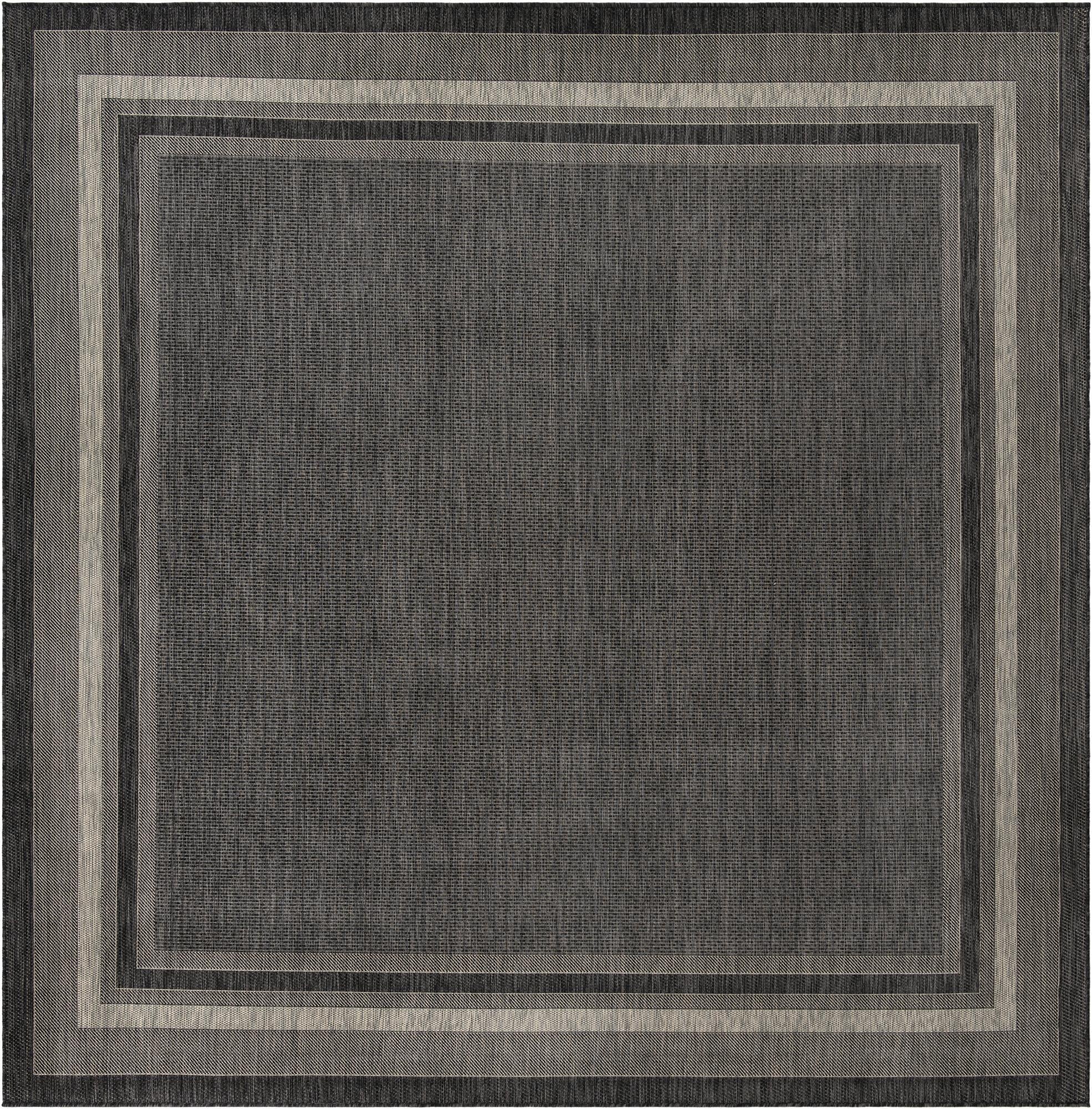  13' x 13'  Washable Border Indoor / Outdoor Square Rug