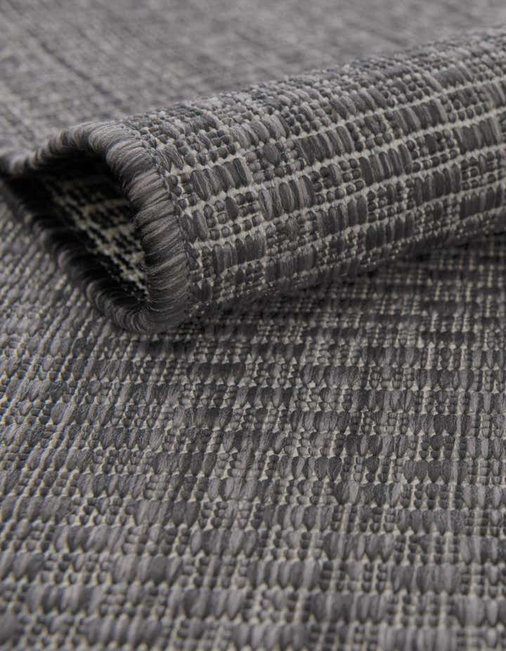 Black 12' x 12' Solid Indoor / Outdoor Square Rug | Rugs.com