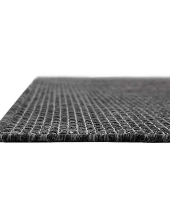 Black 12' x 12' Solid Indoor / Outdoor Square Rug | Rugs.com