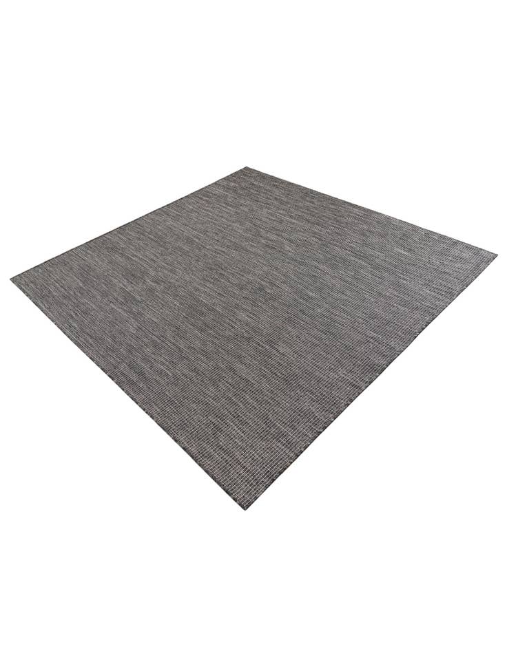 Detail image of  6' 1 x 6' 1  Washable Solid Indoor / Outdoor Square Rug