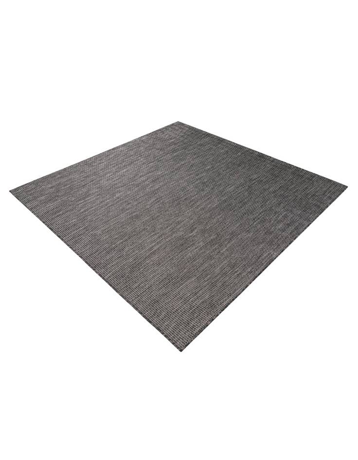 Detail image of  6' 1 x 6' 1  Washable Solid Indoor / Outdoor Square Rug