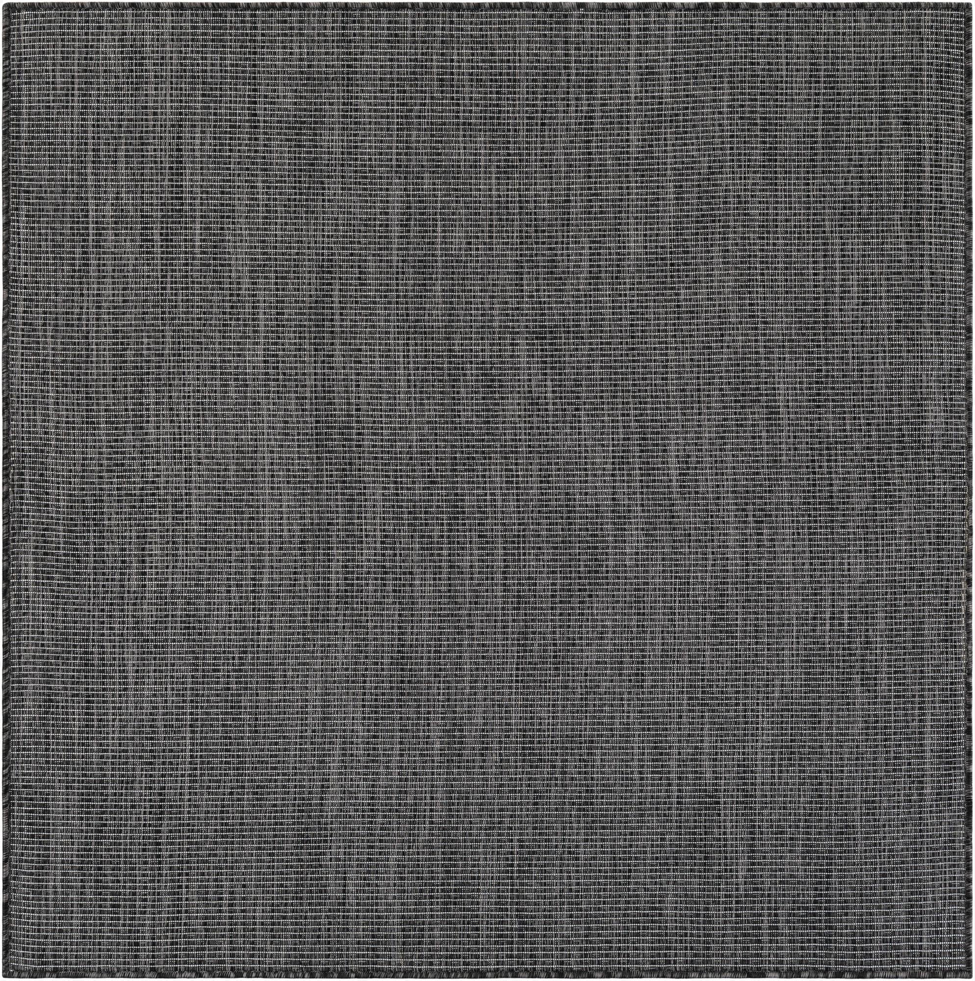  5' 3 x 5' 3  Washable Solid Indoor / Outdoor Square Rug