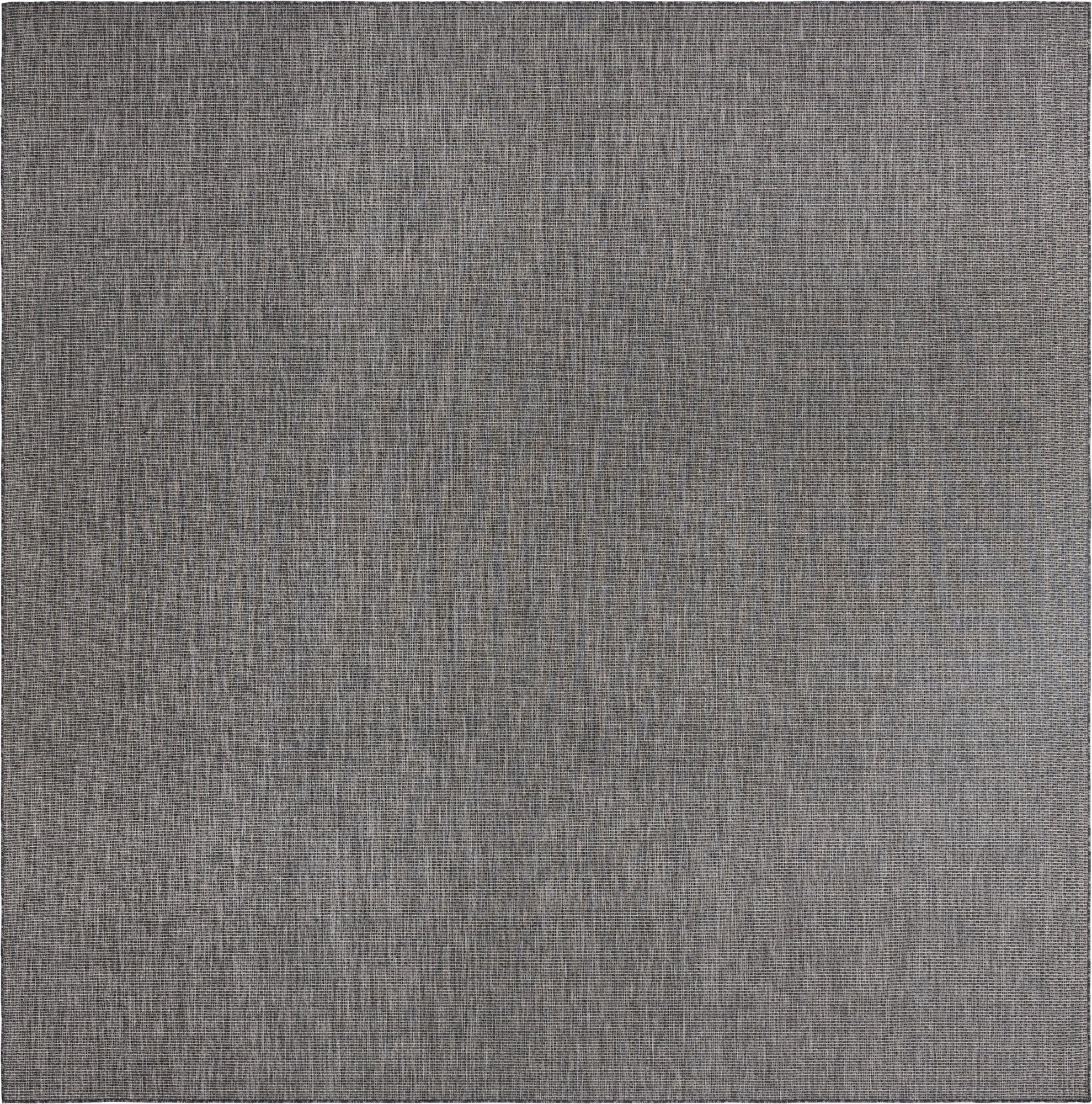  13' x 13'  Washable Solid Indoor / Outdoor Square Rug