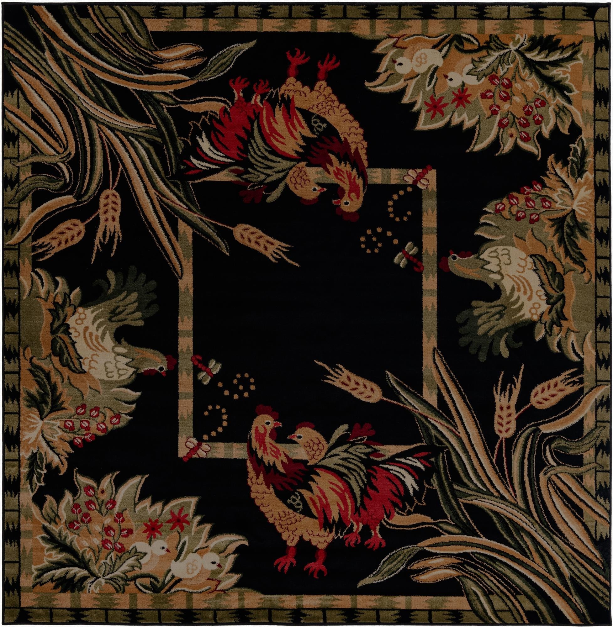  7' 10 x 7' 10 Pastoral Square Rug