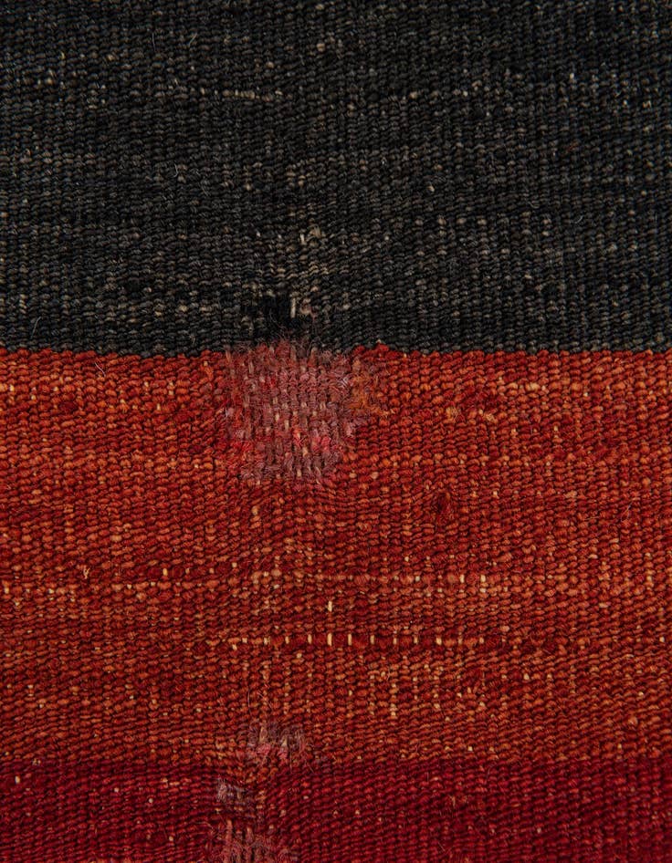 Detail image of  1' 4 x 1' 7  Hand Woven Pillow Wool Square Rug