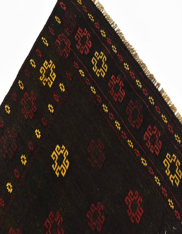 Detail image of 4' x 4' 2 Hand Knotted Sumak Wool Square Rug