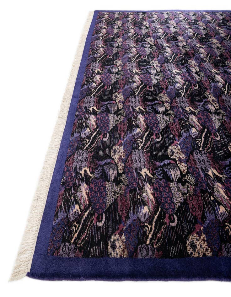 Detail image of  7' 6 x 8'  Hand Knotted Tibet Wool Square Rug