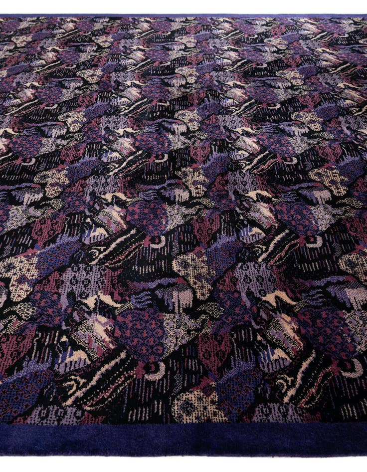 Detail image of  7' 6 x 8'  Hand Knotted Tibet Wool Square Rug