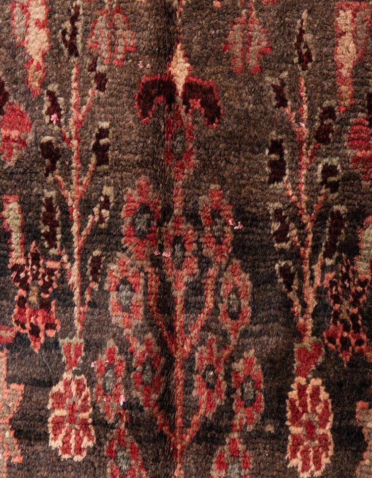 Detail image of 4' x 4' 9 Hand Knotted Ultra Vintage Persian Wool Square Rug