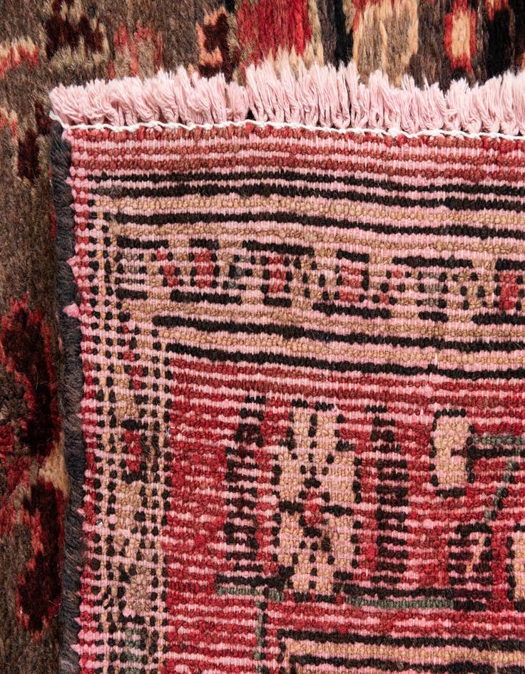 Detail image of 4' x 4' 9 Hand Knotted Ultra Vintage Persian Wool Square Rug