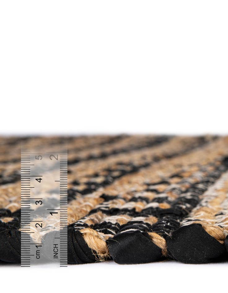 Detail image of  0' 9 x 2' 6 Chindi Jute Stair Rug