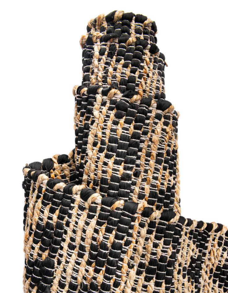 Detail image of  0' 9 x 2' 6 Chindi Jute Stair Rug